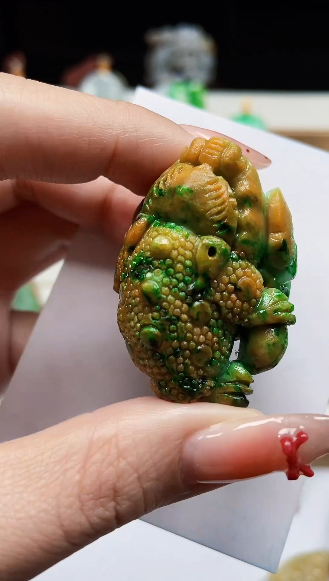 颈饰未镶嵌翡翠翡翠A货