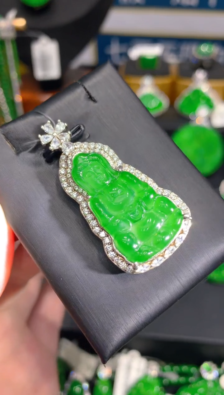 翡翠银S925镶嵌颈饰8一季