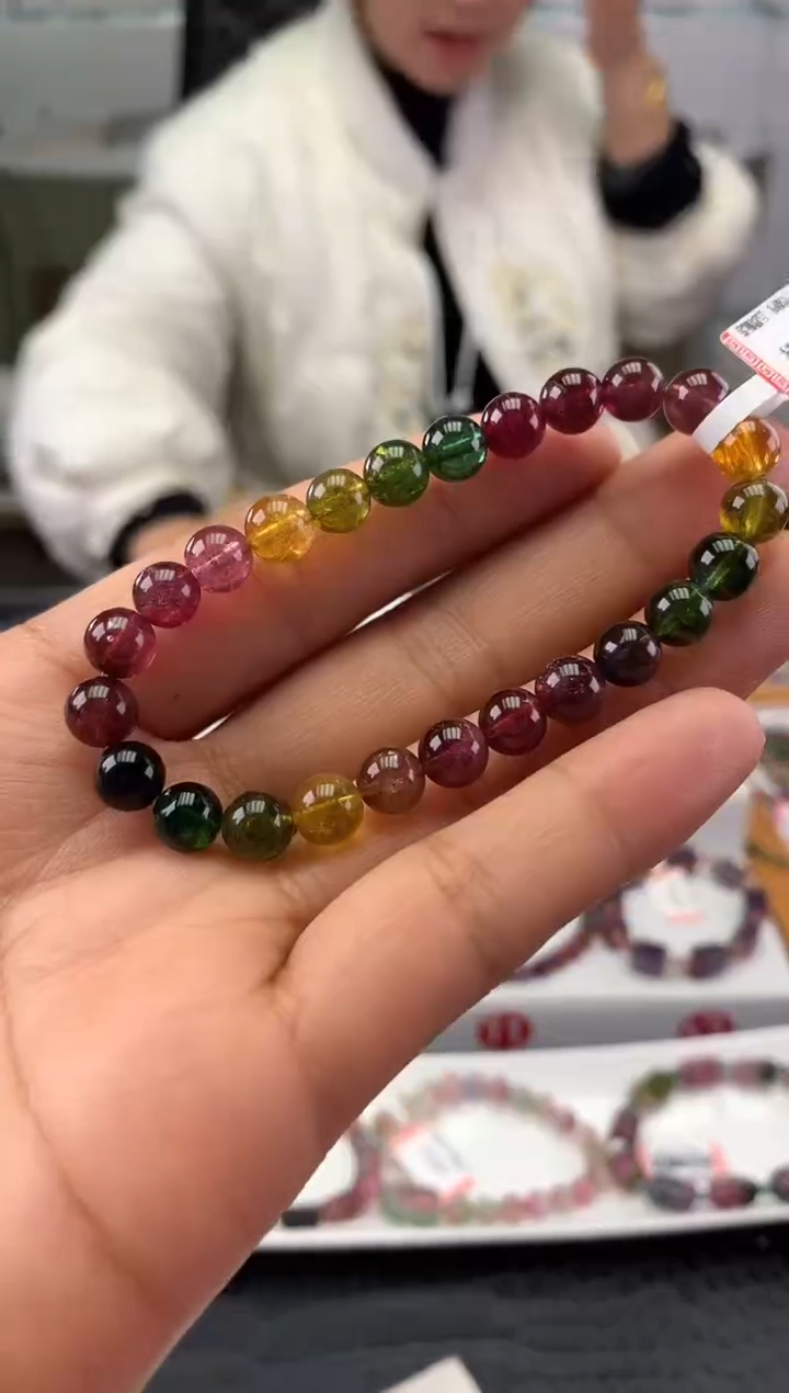 未镶嵌手串碧玺多样性发一条