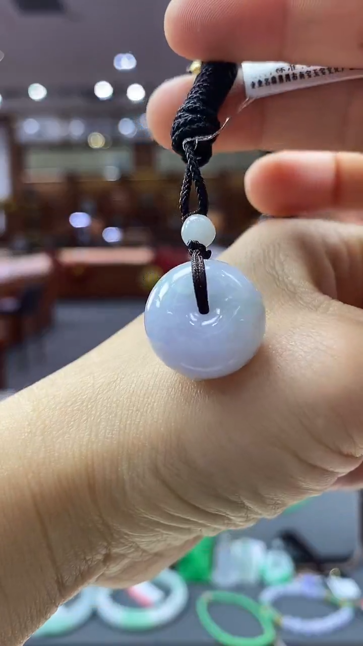 颈饰未镶嵌翡翠平安扣 8号