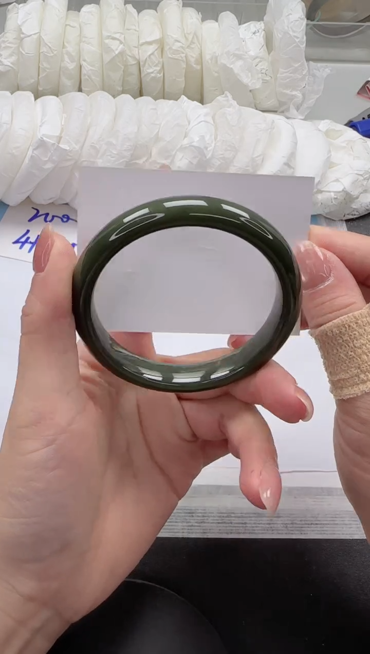 和田玉手镯未镶嵌138-59.5