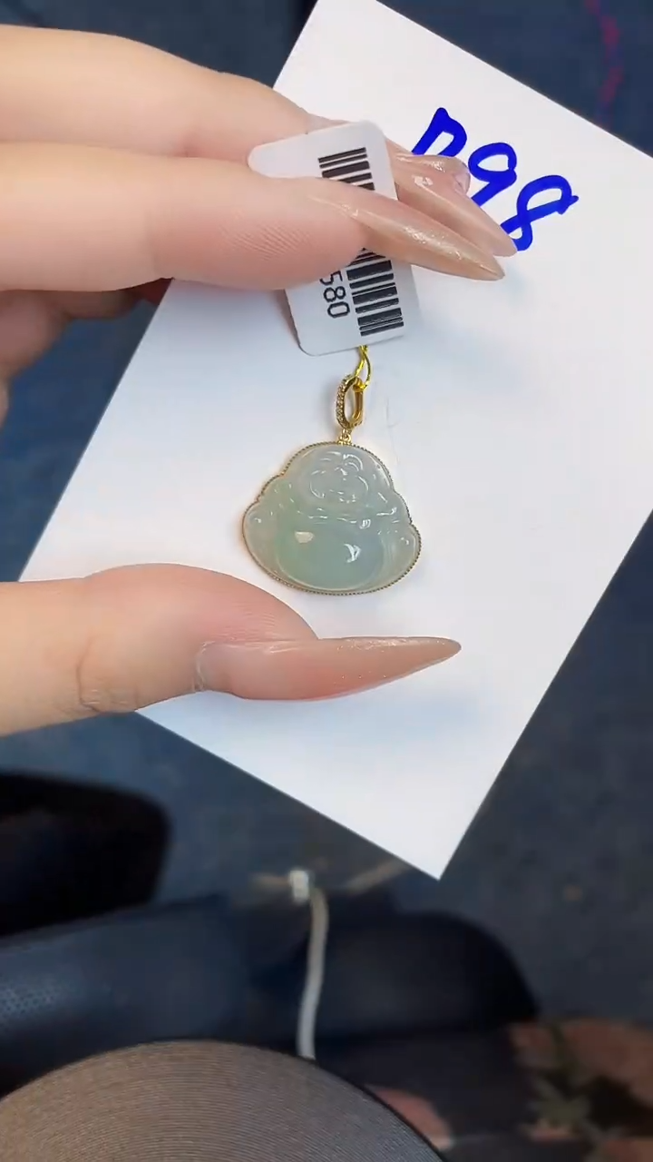 【闪购商品】翡翠颈饰18K金镶嵌00000000