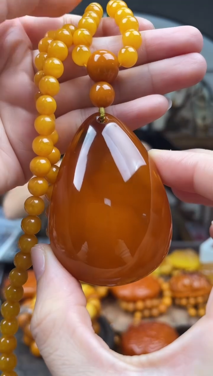 未镶嵌琥珀裸石首饰 假1赔4 （多样性发货1件