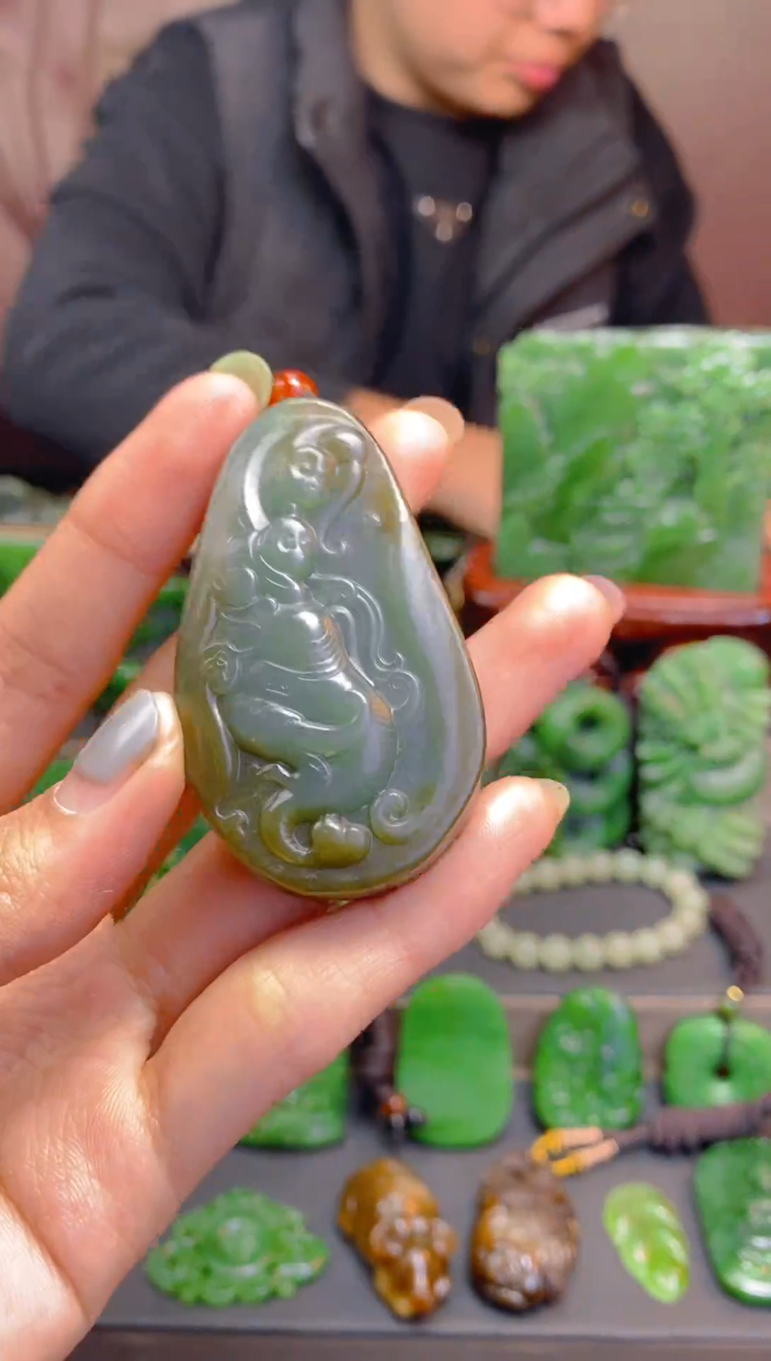 未镶嵌和田玉珠宝半成品1