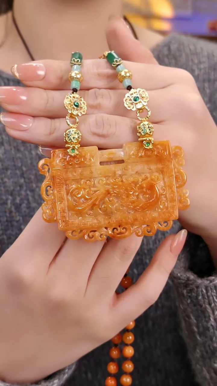 颈饰未镶嵌翡翠国风