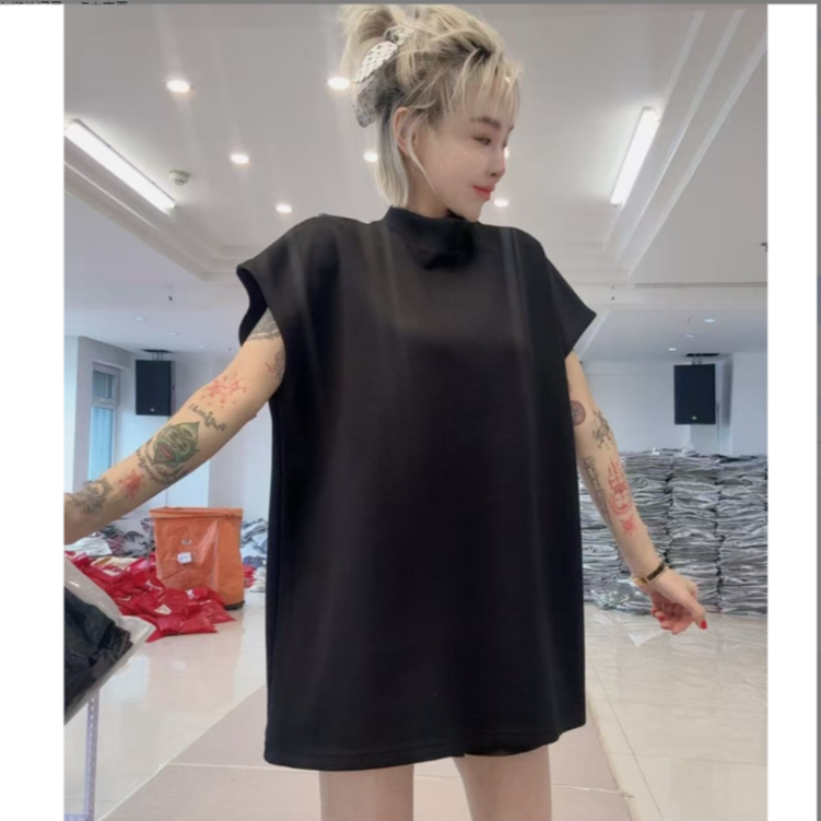 时尚款欧姐家爆款黑色大衫