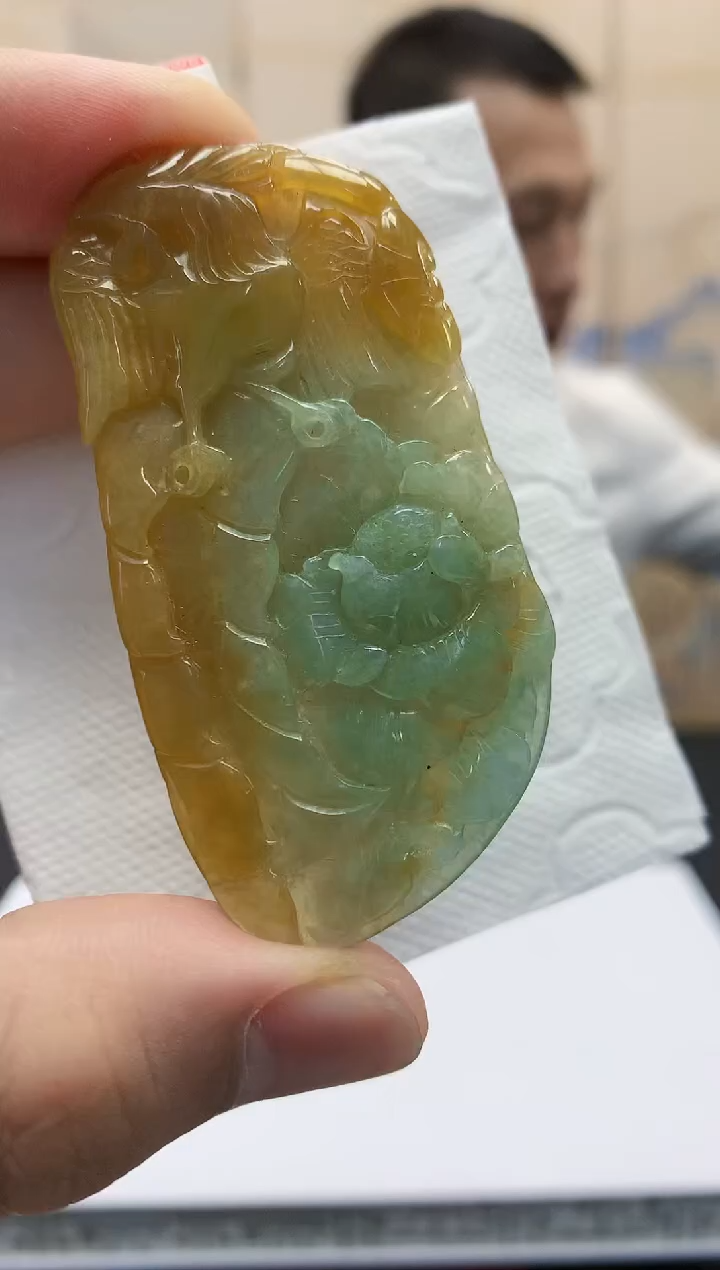 定制翡翠未镶嵌4856bb-毛货挂件32