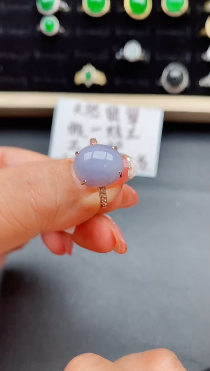 【闪购商品】翡翠戒指银S925镶嵌05800