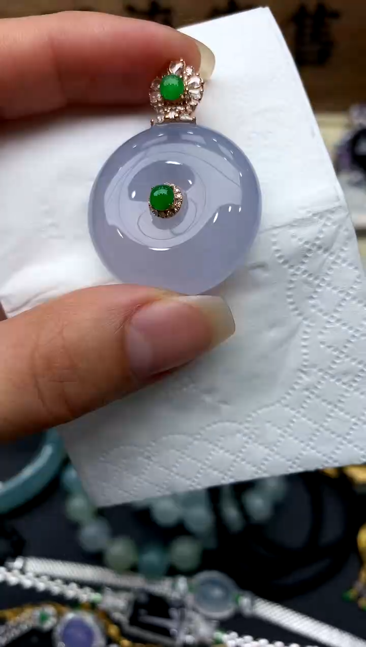 【闪购商品】翡翠颈饰18K金镶嵌317-中国好珍宝