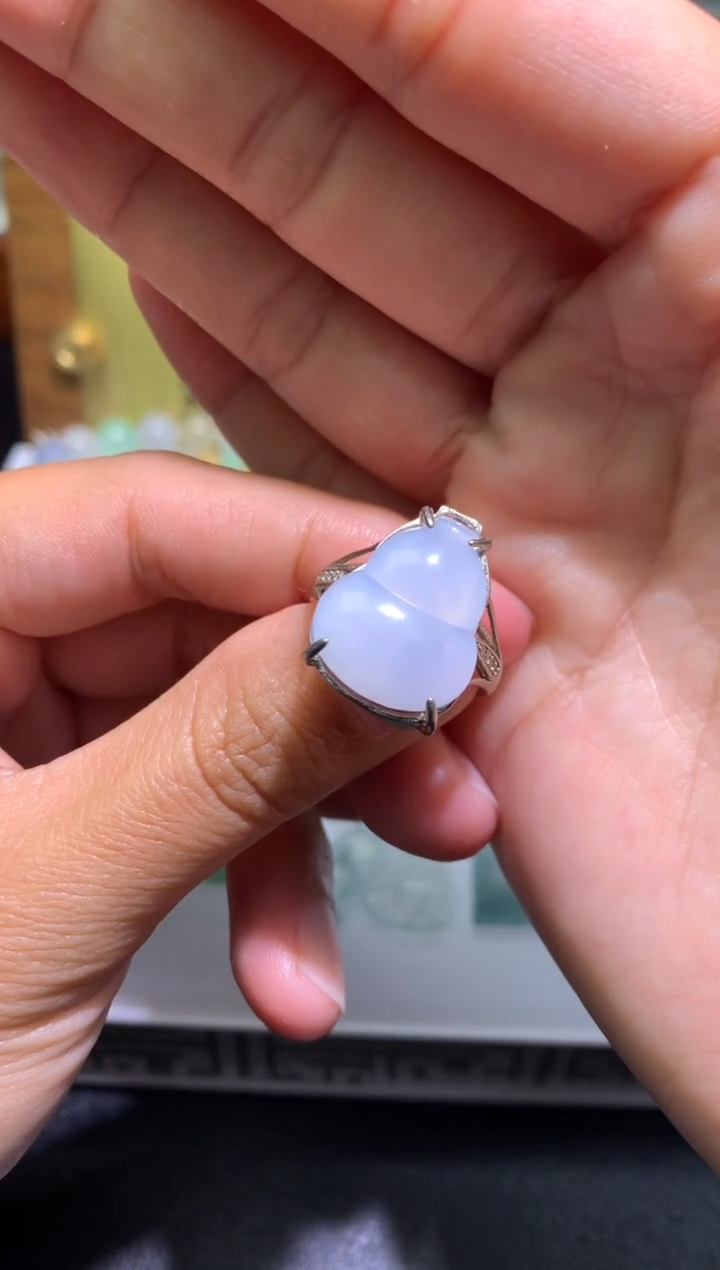【闪购商品】翡翠银S925镶嵌颈饰净货