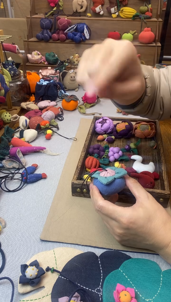 柿子挂件 （蓝色）