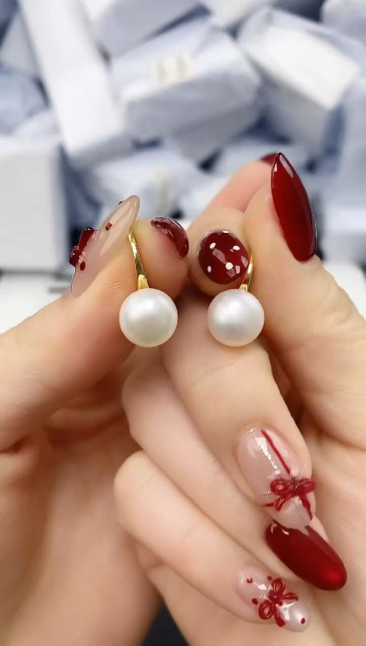 未镶嵌耳饰淡水珍珠ED1032