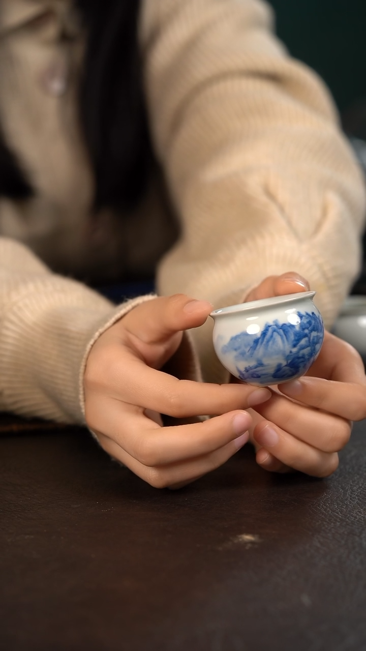 【闪购商品】杯聚澜堂山水小缸杯