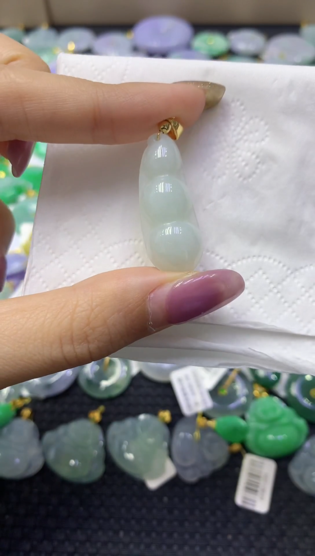 颈饰未镶嵌翡翠天然缅甸翡翠A货