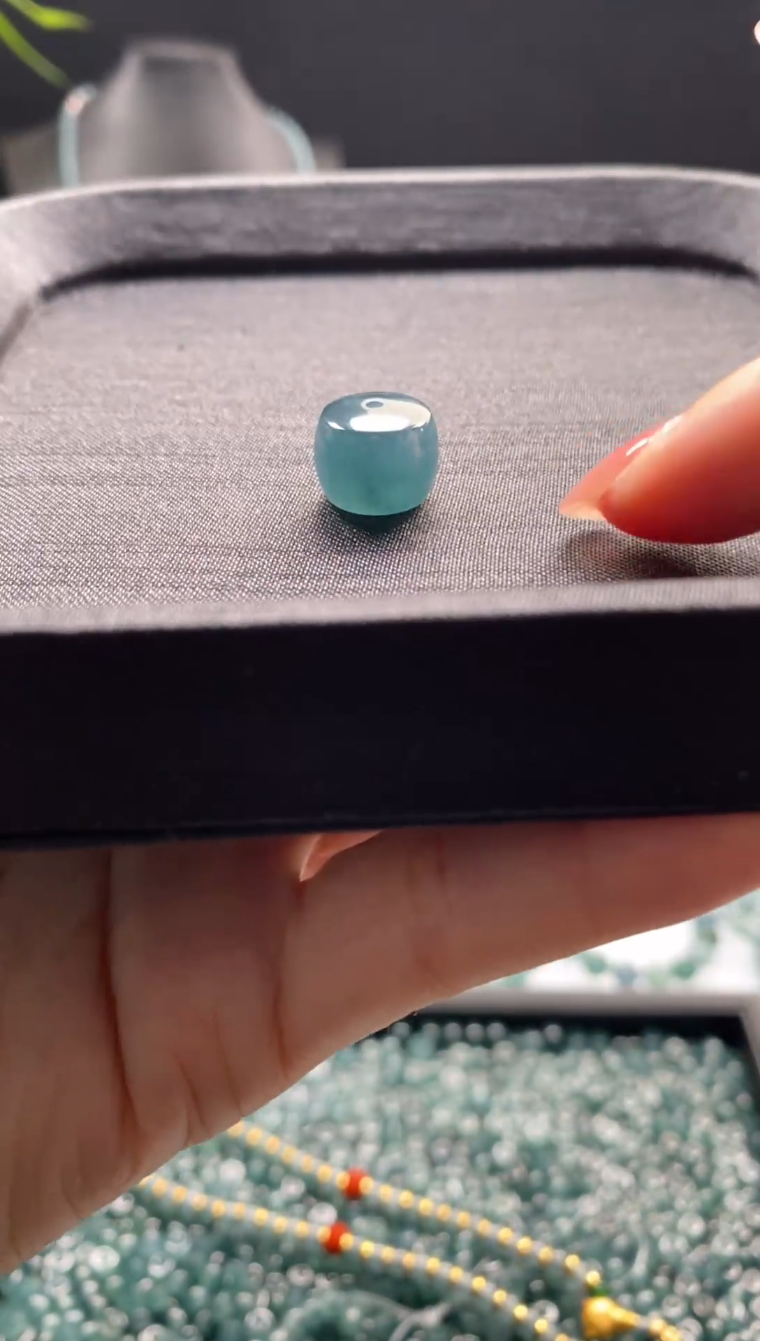 未镶嵌手链翡翠散珠卡12mm左右老型珠