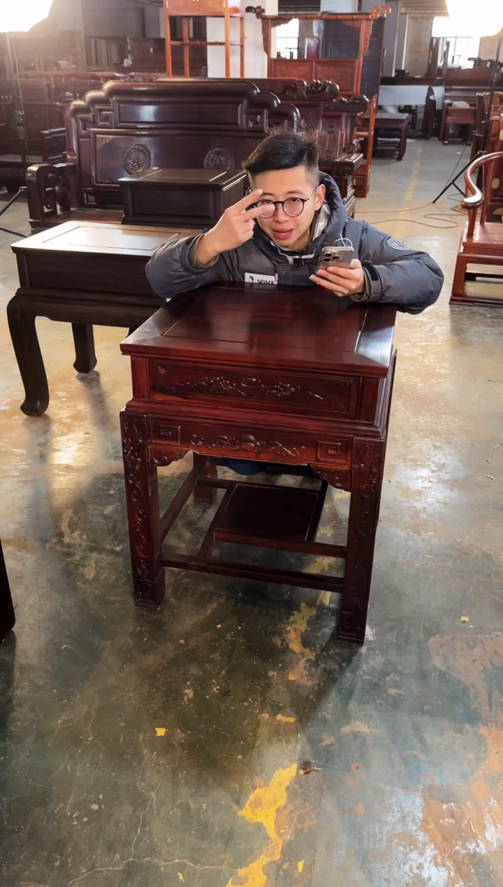 【闪购商品】黑酸枝木类成套家具J16