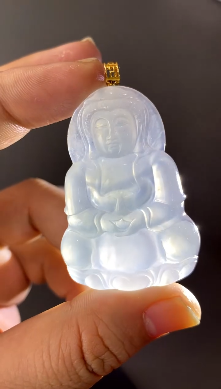 【闪购商品】翡翠颈饰18K金镶嵌买断价