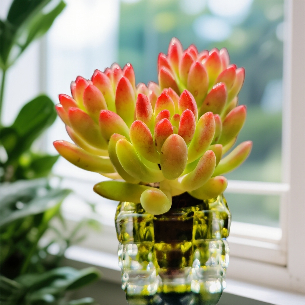 【②号】转运珠SP-无土多肉（3头起/冠幅4-6cm起/送橄榄绿果冻冰晶盆）