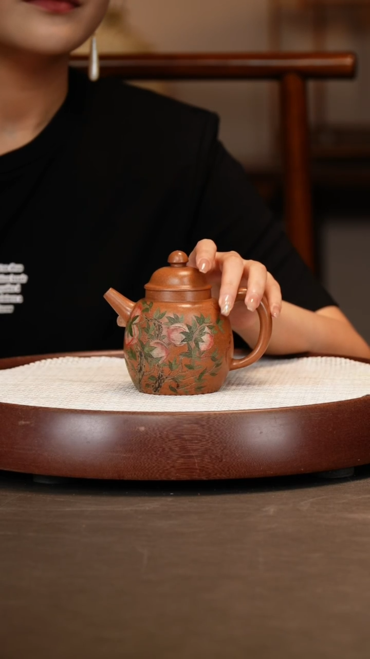 【邵忠源】五福九寿壶300c+龙笔筒+树桩杯