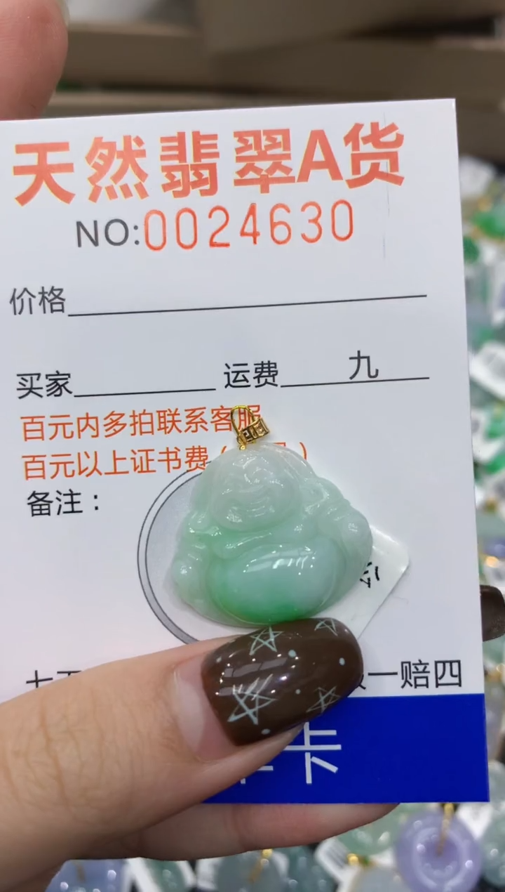 【闪购商品】翡翠颈饰18K金镶嵌11111111111
