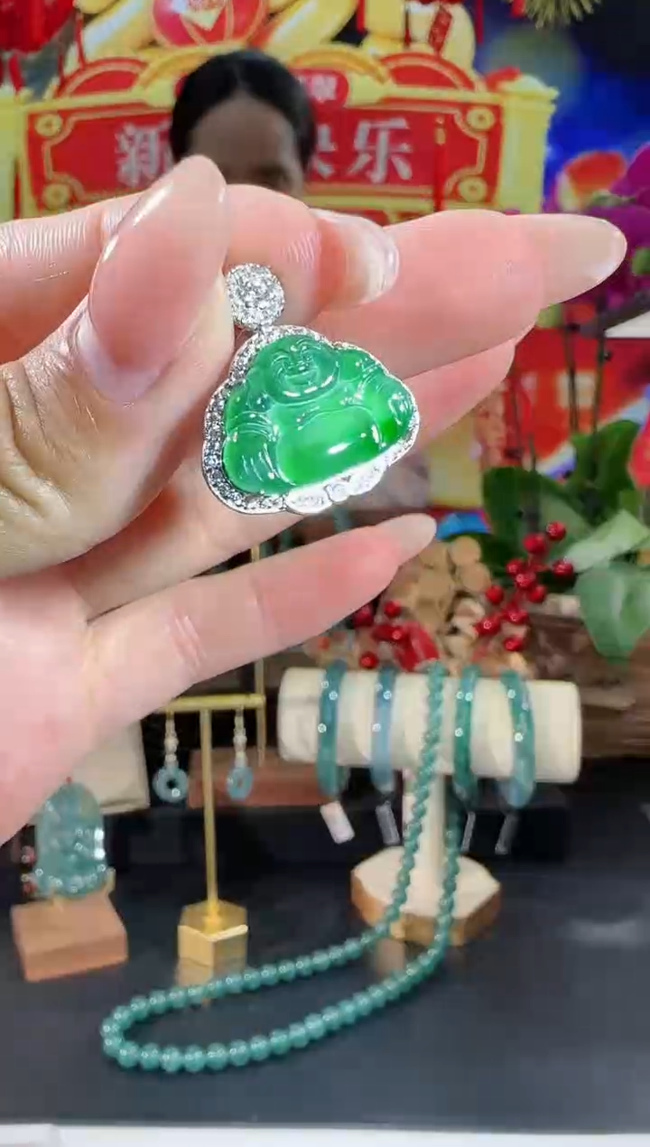 【闪购商品】翡翠吊坠(不含链)合金佛公多样性发一