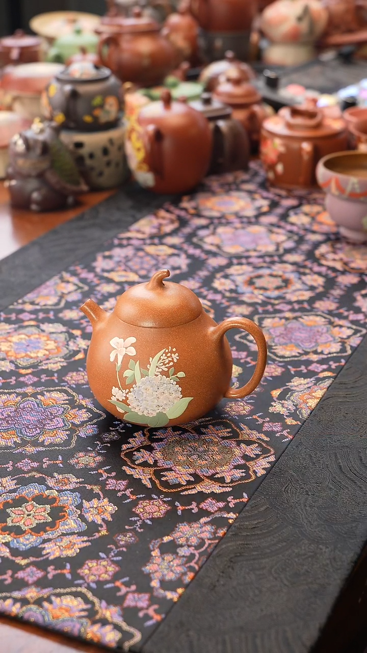 茶壶紫砂蟹黄段泥茄瓜壶