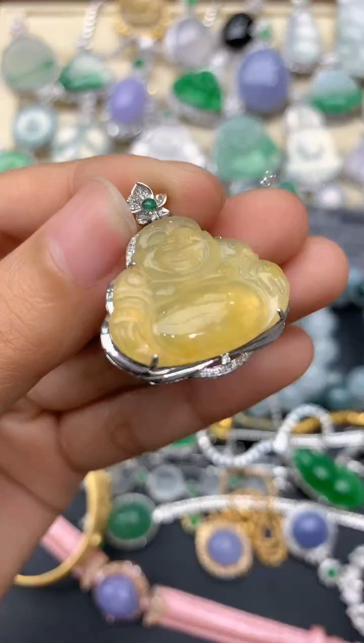 【闪购商品】翡翠颈饰18K金镶嵌203-中国好珍宝