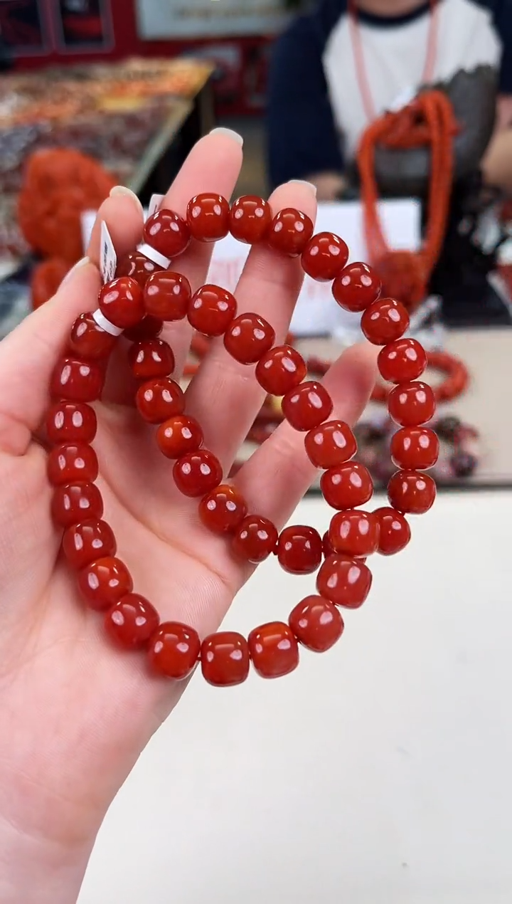 未镶嵌瓦西老型手串10+南红玛瑙（多样式发其一）