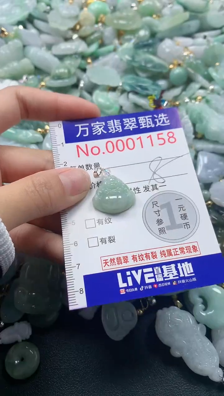 吊坠(不含链)未镶嵌翡翠1158