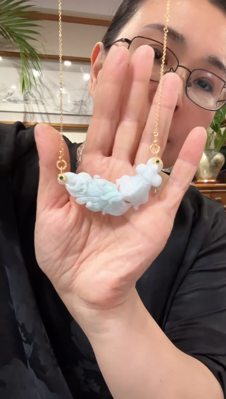 【闪购商品】翡翠未镶嵌颈饰国风