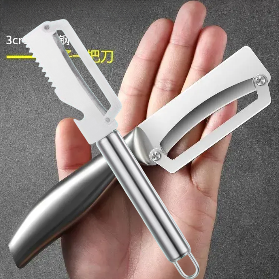 德国不锈钢削皮厨房刮皮家用削皮加厚厨房日常生活用品蔬菜莴笋