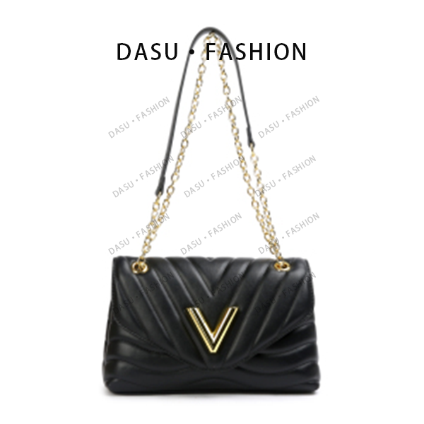 【苏总专属】SKL-Z8227-黑色女士时尚潮流气质小众腋下包斜挎包