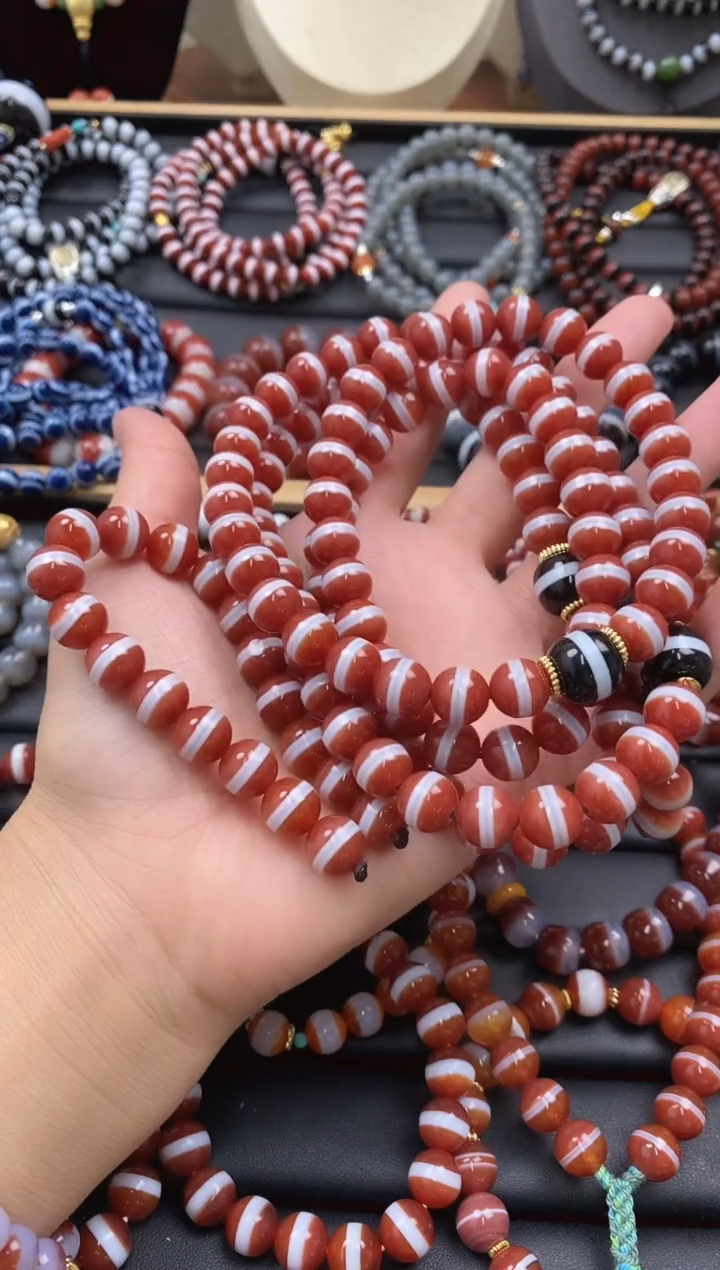 【闪购商品】玛瑙/玉髓108未镶嵌108粒