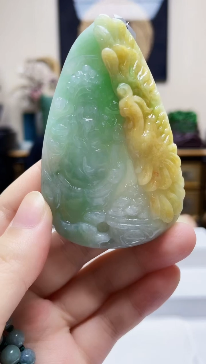 未镶嵌定制翡翠吊坠46