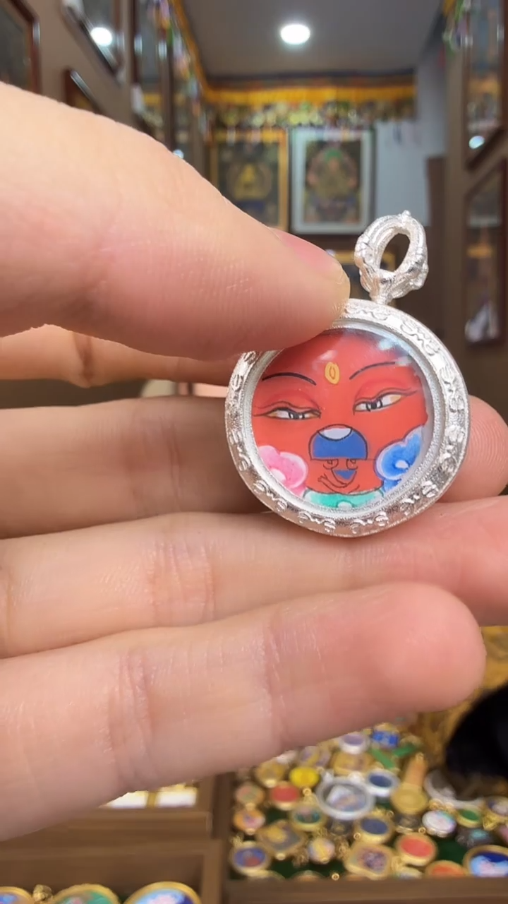 吊坠阿弥陀佛-纯手绘唐卡