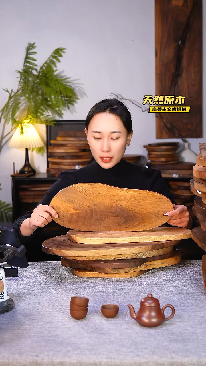 木北美黑胡桃原木.干裂疤结不属于商品质量问题完美主义者慎拍