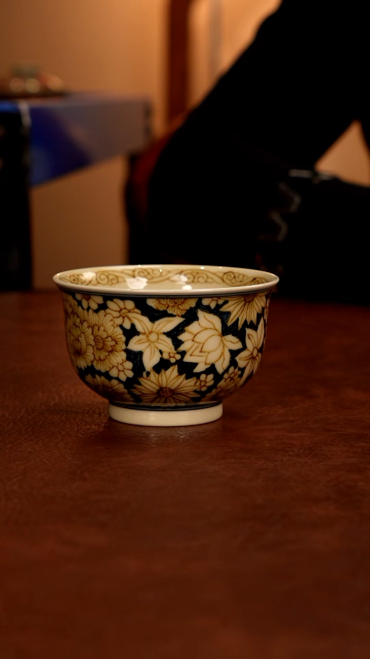 景德镇瓷器，青花瓷手绘茶具~