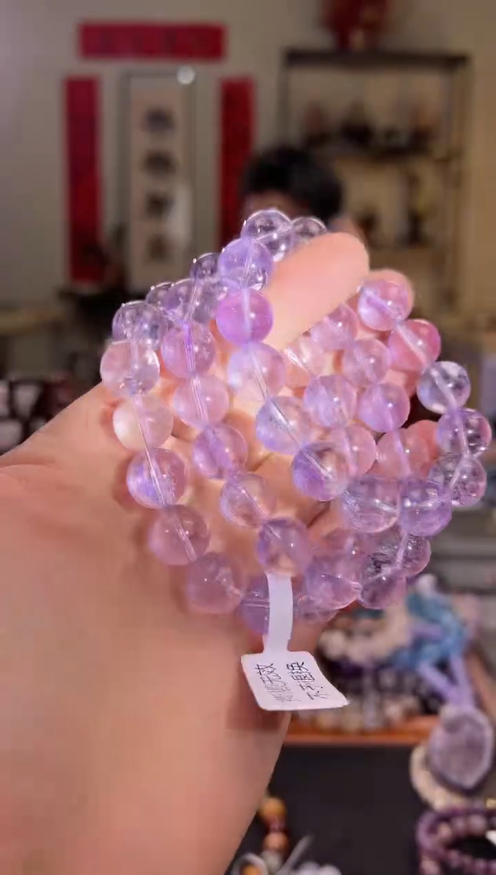 【闪购商品】紫晶手串未镶嵌13mm玻利维亚紫水（多样性发其一）