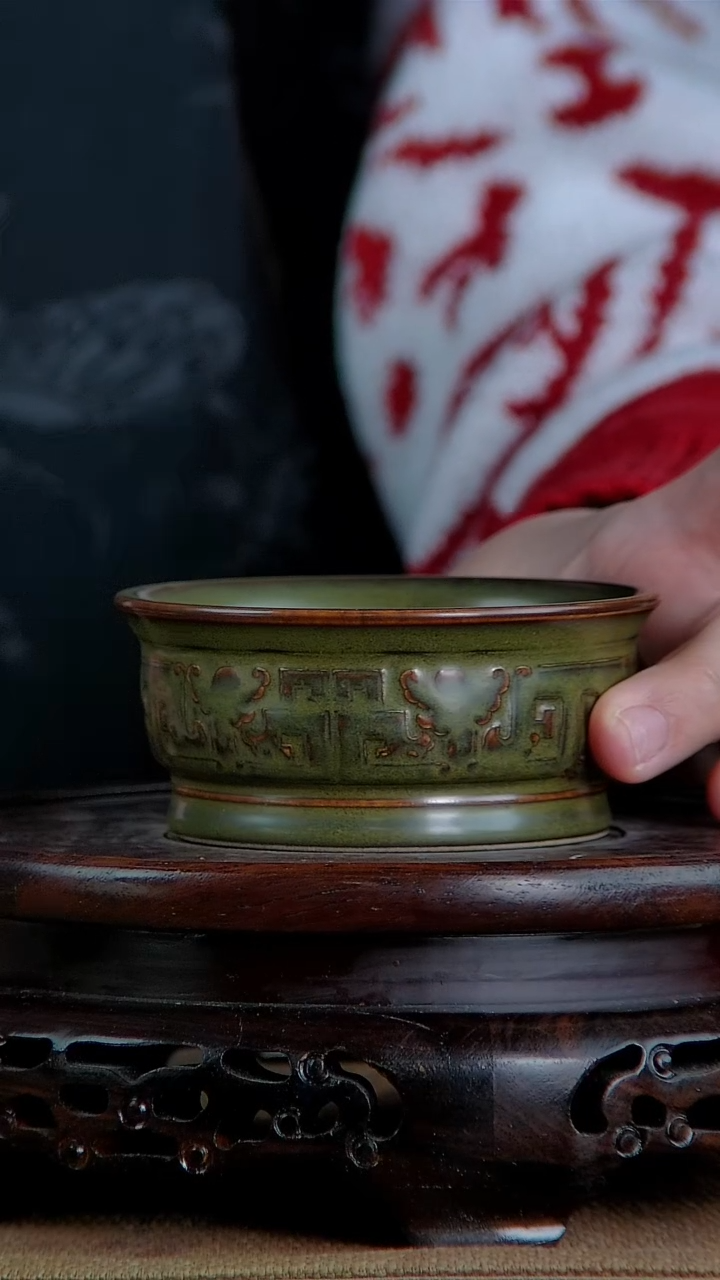 【闪购商品】摆件景韵堂仿清茶叶末釉
