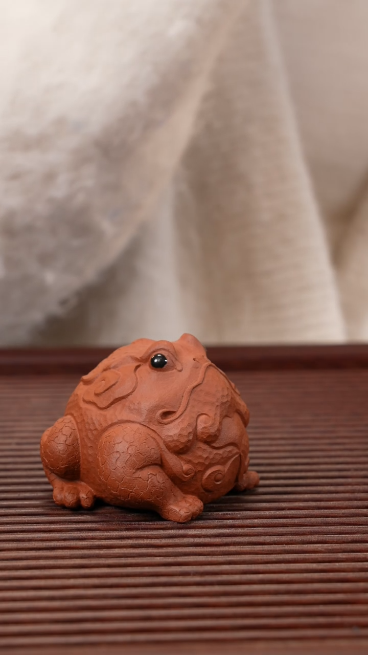 【闪购商品】紫砂茶宠红清水 富贵蛙