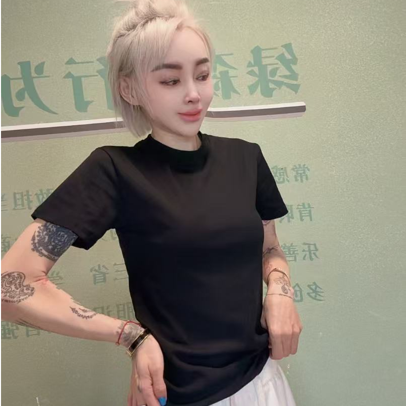 百搭款1527款净版黑色短袖