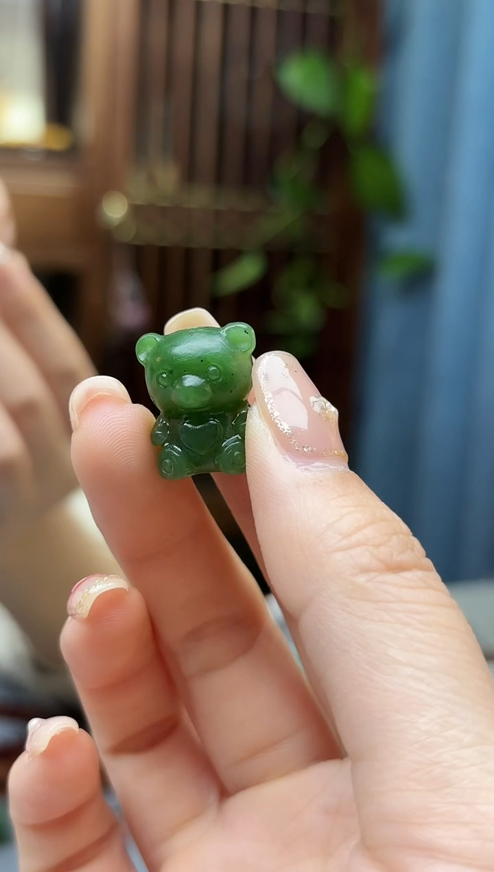 未镶嵌和田玉挂件和田玉小熊配饰ZX