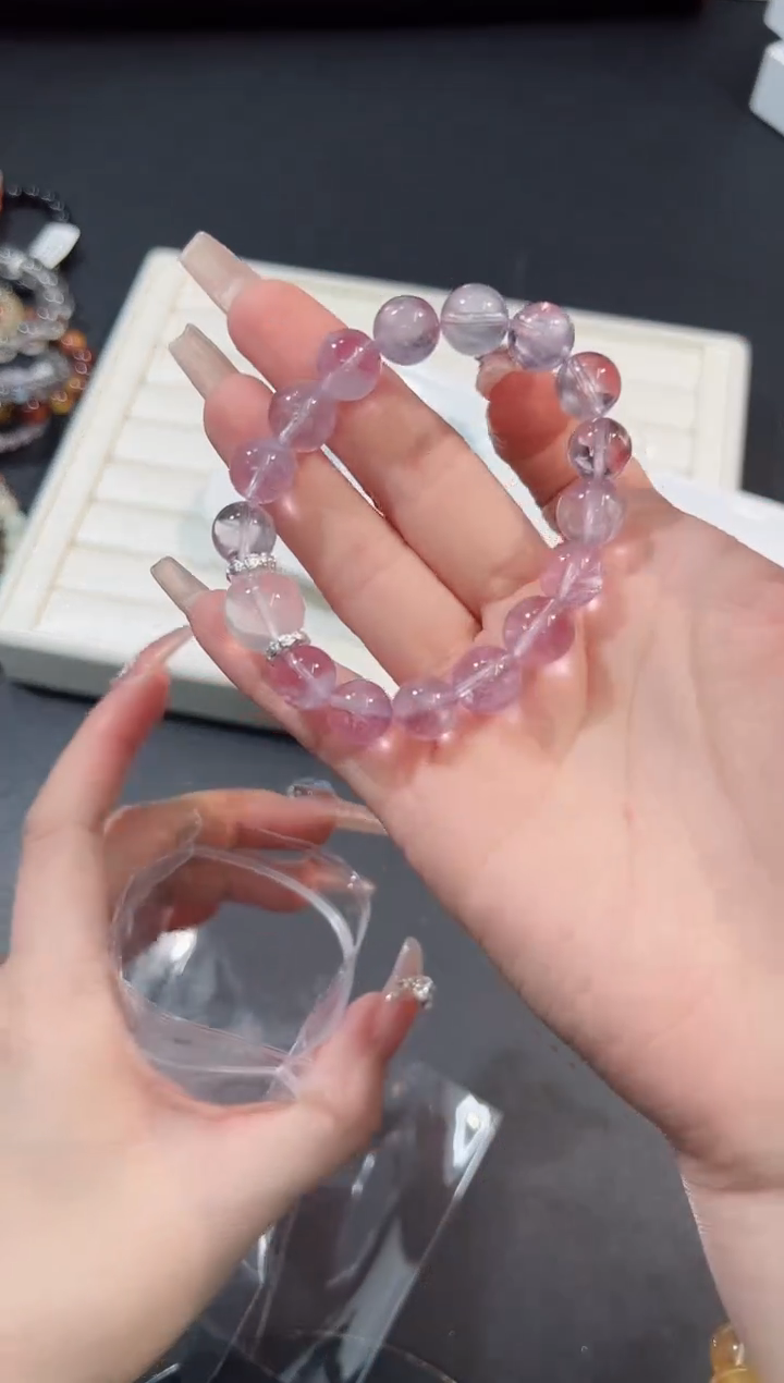 【闪购商品】水晶手串未镶嵌20r多样性发其一/1条默认微瑕