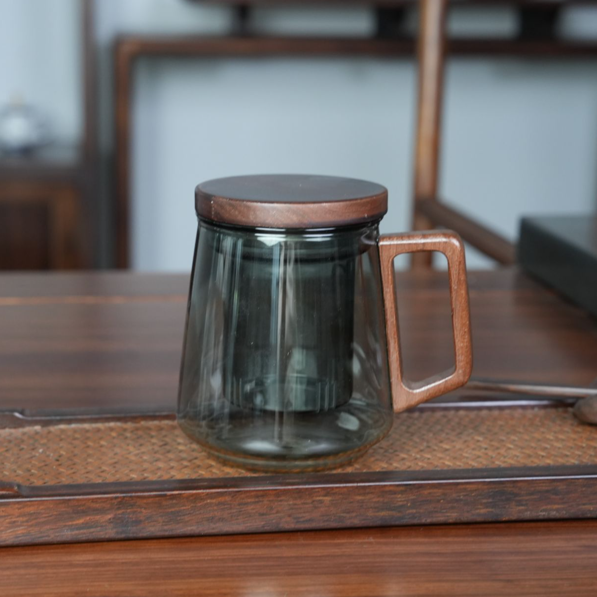 淄博陶琉汇「东璃料器」高硼硅简而不凡大肚泡茶杯