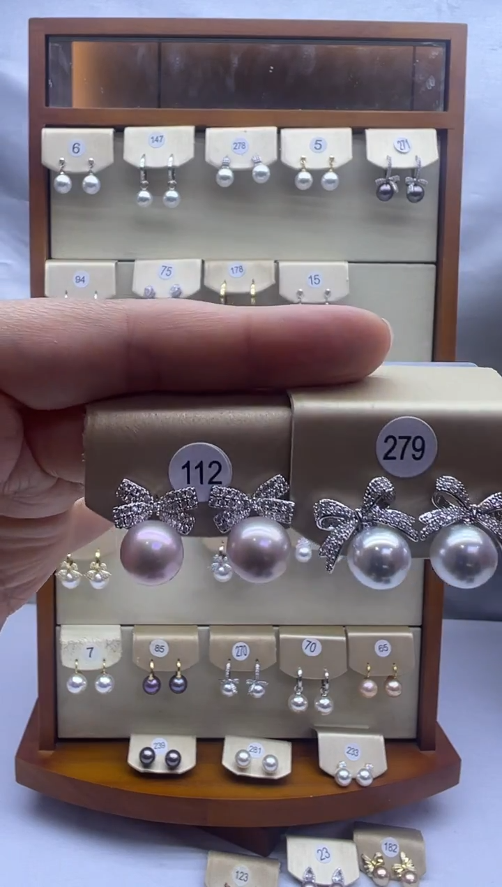 未镶嵌耳饰淡水珍珠112+279