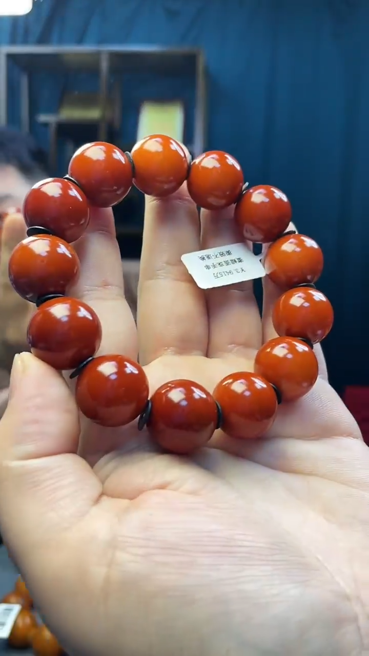 手串琥珀未镶嵌蜜蜡圆珠手串