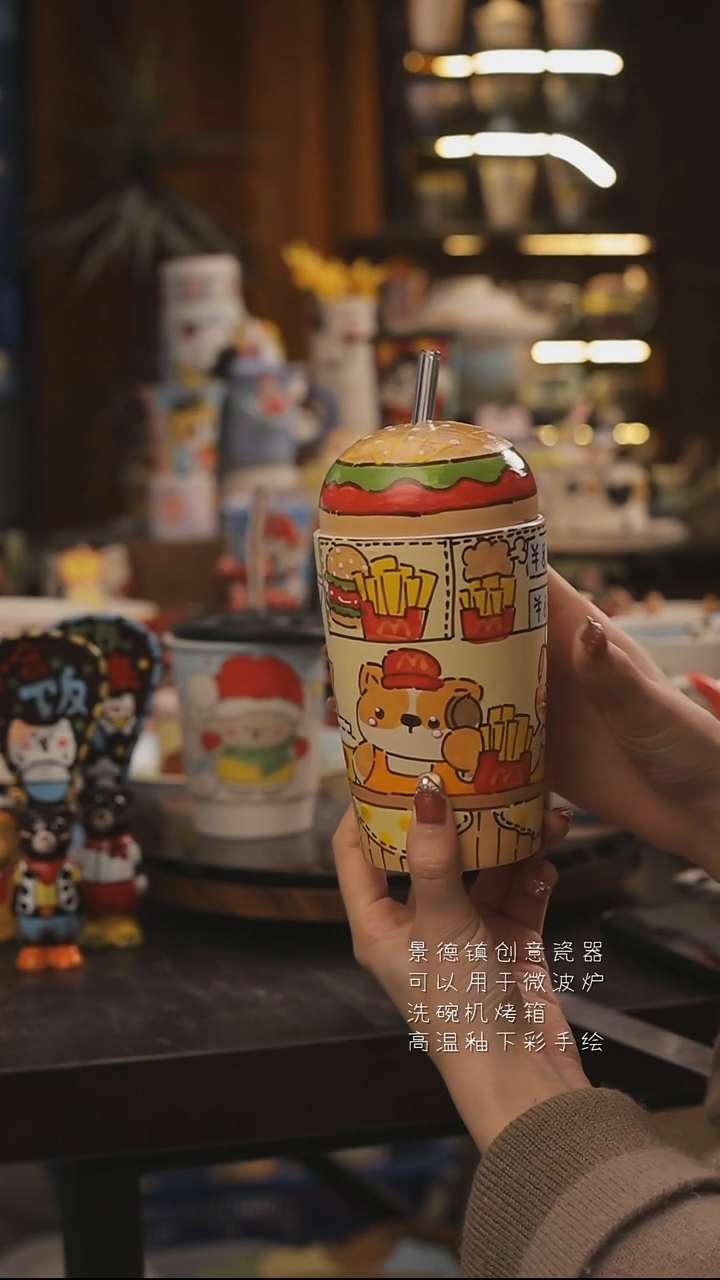 景德镇釉下彩绘设计师款式陶瓷