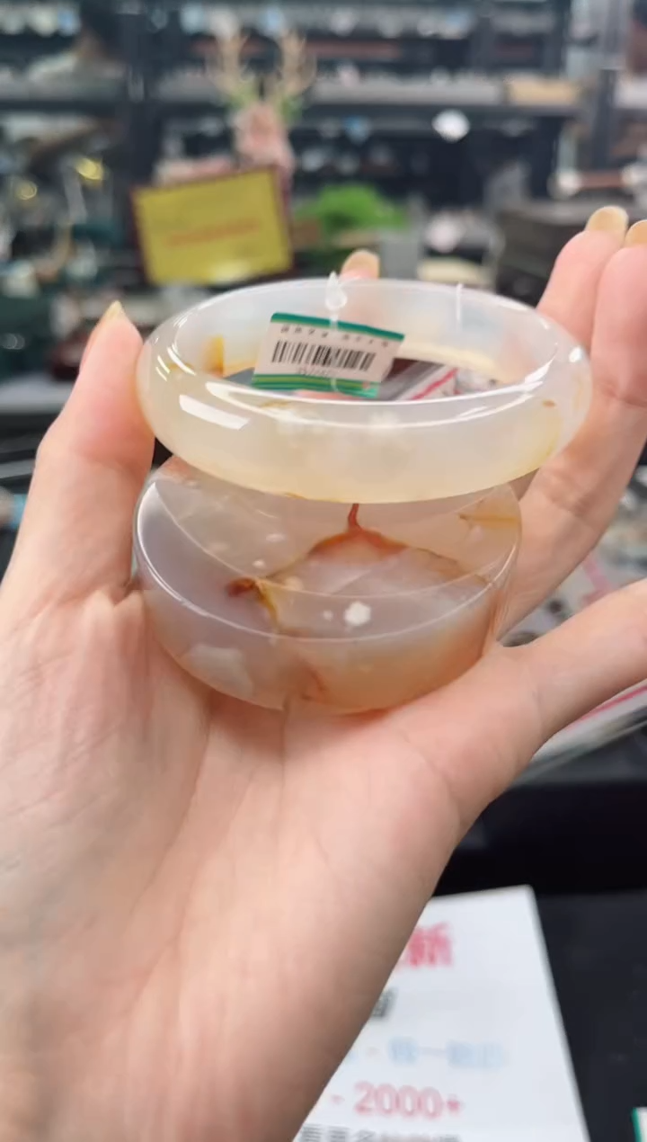 【闪购商品】石英质玉手镯未镶嵌60圈口（赠品镯心）3572479