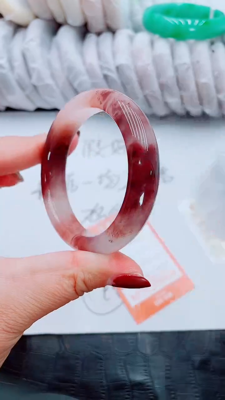 【闪购商品】石英质玉手镯未镶嵌Q201-52-53