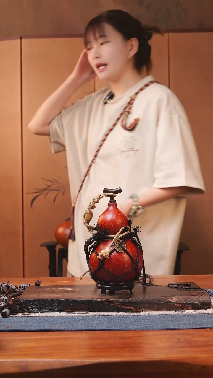 1756号精品大漆葫芦防腐防渗装水茶酒